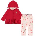 Casaco com Calça em suedine Moranguinho - Up Baby