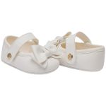 Sapatilha Batizado Boneca Laço Branco - Pimpolho