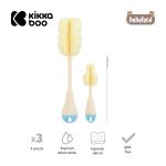 Conjunto 3 Escovas de Mamadeira Azul (0m+) - Kikka Boo