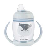 Copo com Alça Happy Face Azul 200ml (8m+) - Kikka Boo