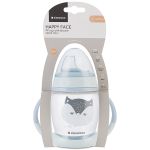 Copo com Alça Happy Face Azul 200ml (8m+) - Kikka Boo