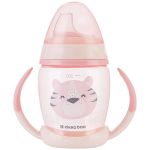 Copo com Alça Happy Face Rosa 200ml (8m+) - Kikka Boo
