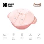 Kit Refeição com Tampa e Talheres Feed-Me-Up Rosa (6m+) - Kikka Boo