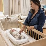 Ninho Nap para Berço e Carrinho Branco e Cinza (0m+) - Kiddo