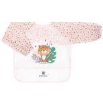 Babador Manga Longa com Cata-migalhas Savanna Rosa - Kikka Boo