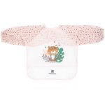 Babador Manga Longa com Cata-migalhas Savanna Rosa - Kikka Boo
