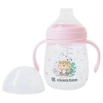 Copo com Alça Savanna Rosa 240ml (6m+) - Kikka Boo