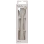 Colher em Silicone Platinum Sand (6m+) - Kikka Boo