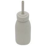 Copo com Canudo em Silicone Platinum Sand 200ml (6m+) - Kikka Boo