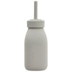 Copo com Canudo em Silicone Platinum Sand 200ml (6m+) - Kikka Boo