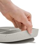 Prato com Divisórias e Ventosa em Silicone Platinum Sand (6m+) - Kikka Boo