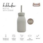 Copo com Canudo em Silicone Platinum Sand 200ml (6m+) - Kikka Boo