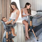 Berço e Cadeira de Alimentação 2 em 1 Sleat Me Beige (0m+) - Kikka Boo