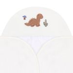 Toalha de banho c/ forro em fralda Dinos - Mini & Co.