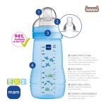 Mamadeira Easy Active Fashion Bottle 270ml Azul (2m+) - MAM