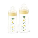Kit 2 Mamadeiras Easy Active Fashion Bottle 270ml e 330ml Neutro (2m+) - MAM