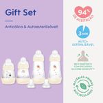 Kit 4 Mamadeiras Anticólica Easy Start Gift Set c/ bicos Neutro (0m+) - MAM