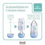 Kit 4 Mamadeiras Anticólica Easy Start Gift Set c/ bicos Neutro (0m+) - MAM