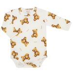 Body longo em algodão egípcio Urso - Mini & Co.