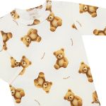 Body longo em algodão egípcio Urso - Mini & Co.
