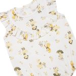 Body Romper babadinhos em algodão egípcio Patinhas - Mini & Co.