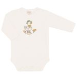 Body longo c/ Calça (Mijão) em algodão egípcio Patinhas Xadrez - Mini & Co.