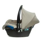 Travel System Trio Eva³ Luxe Carinho + Bebê Conforto + Base Twillic Truffle - Maxi-Cosi
