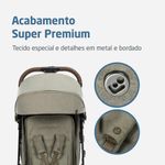 Travel System Trio Eva³ Luxe Carinho + Bebê Conforto + Base Twillic Truffle - Maxi-Cosi