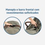 Travel System Trio Eva³ Luxe Carinho + Bebê Conforto + Base Twillic Truffle - Maxi-Cosi