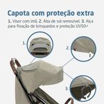 Travel System Trio Eva³ Luxe Carinho + Bebê Conforto + Base Twillic Truffle - Maxi-Cosi