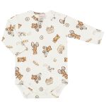 Body longo c/ Calça (Mijão) em algodão egípcio Ursinhos - Mini & Co.