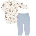 Body longo c/ Calça (Mijão) em algodão egípcio Ursinhos - Mini & Co.