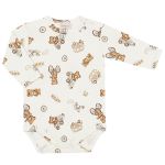 Body longo c/ Calça (Mijão) em algodão egípcio Ursinhos - Mini & Co.