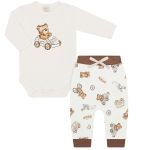 Body longo c/ Calça em algodão egípcio Ursinhos - Mini & Co.