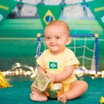 Kit Copa Brasil Body + Necessaire + Lenços + Colônia - Up Baby + João e Maria Cimed