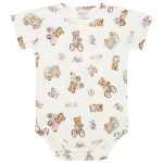 Body curto c/ Short em algodão egípcio Ursinhas - Mini & Co