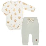 Body longo c/ Calça em algodão egípcio Capivaras - Mini & Co.