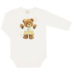 Body longo c/ Calça em suedine Ursa Copa Brasil - Mini & Co