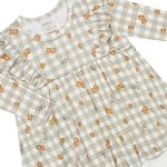 Body Vestido longo em algodão egípcio Raposinha - Mini & Co.