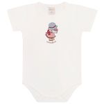 Body curto c/ Short em algodão egípcio Camponesa - Mini & Co.