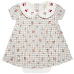 Body Vestido c/ golinha em algodão egípcio Camponesa - Mini & Co.