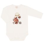 Body longo c/ Calça (Mijão) em algodão egípcio Camponesa Xadrez - Mini & Co.