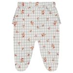 Body longo c/ Calça (Mijão) em algodão egípcio Camponesa Xadrez - Mini & Co.