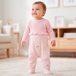Macacão longo em tricot e plush Ovelhinhas - Mini & Co.