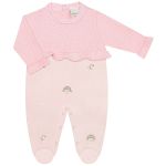 Macacão longo em tricot e plush Ovelhinhas - Mini & Co.