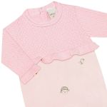 Macacão longo em tricot e plush Ovelhinhas - Mini & Co.