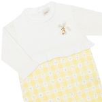 Macacão longo em tricot e algodão egípcio Patinhas - Mini & Co.