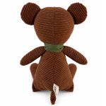 Naninha Doudou Artesanal em veludo cotelê Ursinho Arthur Marrom - Bembê Atelier