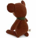 Naninha Doudou Artesanal em veludo cotelê Ursinho Arthur Marrom - Bembê Atelier