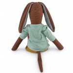 Naninha Doudou Artesanal em veludo cotelê Cachorro Théo Marrom - Bembê Atelier